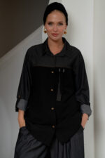 Two-Tone Oversized Shirt