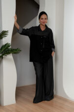 Two-Tone Oversized Shirt - Image 2