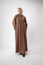 Long Knit Polo Dress