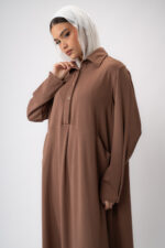 Long Knit Polo Dress - Image 3