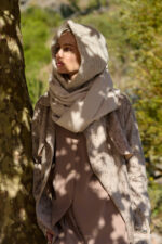 Printed Textured Duster Jacket